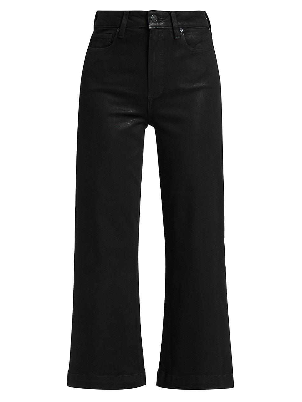 Womens Anessa High-Rise Wide-Leg Ankle Jeans Product Image