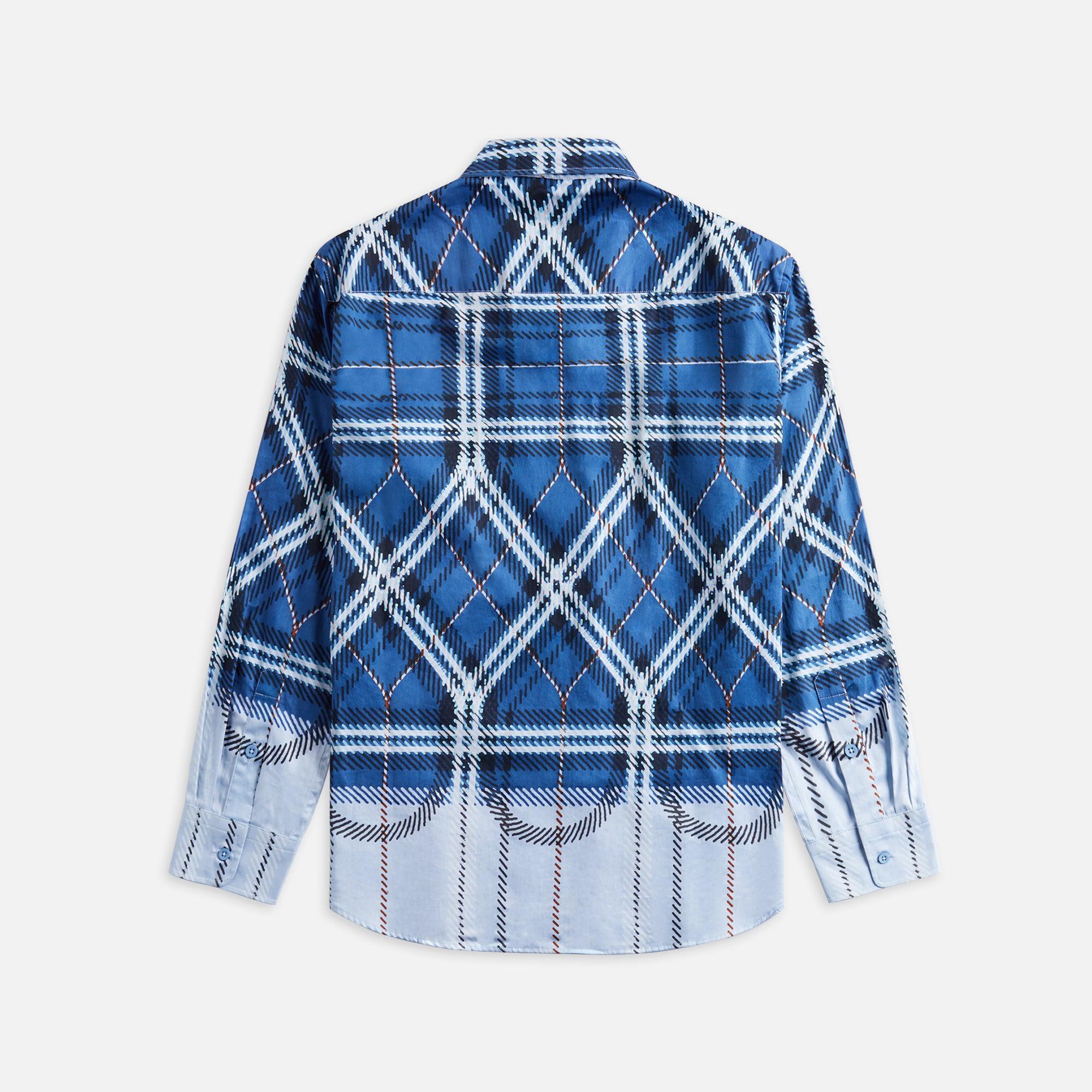 Craig Green Plaid Fade Shirt - Blue Plaid Male Product Image