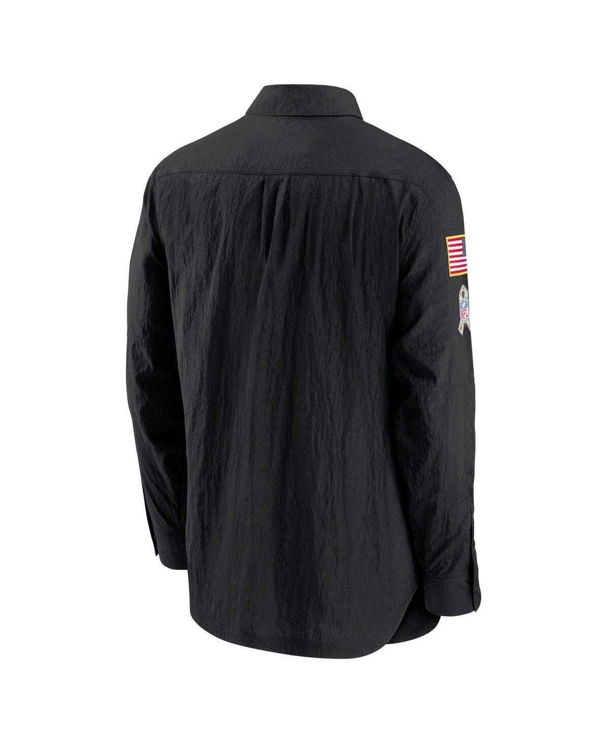 NIKE Men's Black New England Patriots 2020 Salute To Service Sideline Full-zip Jacket Product Image