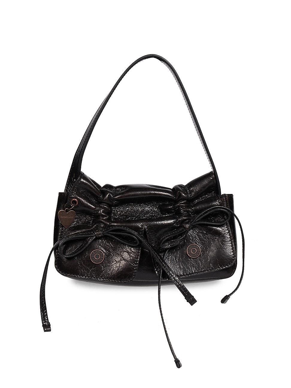 Womens Multipocket Micro Leather Bag Product Image