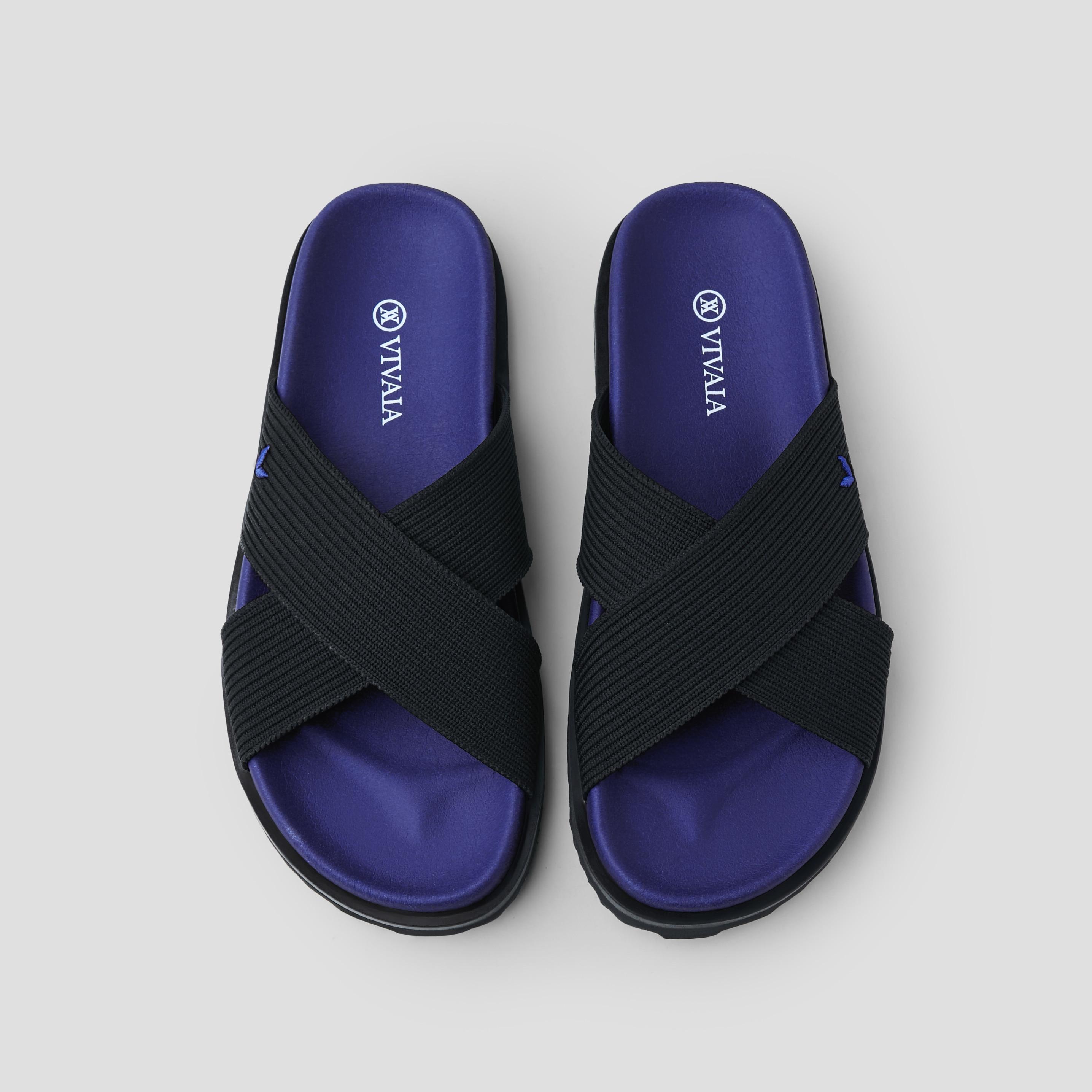 Criss Cross Straps Slides (Natalia) Product Image