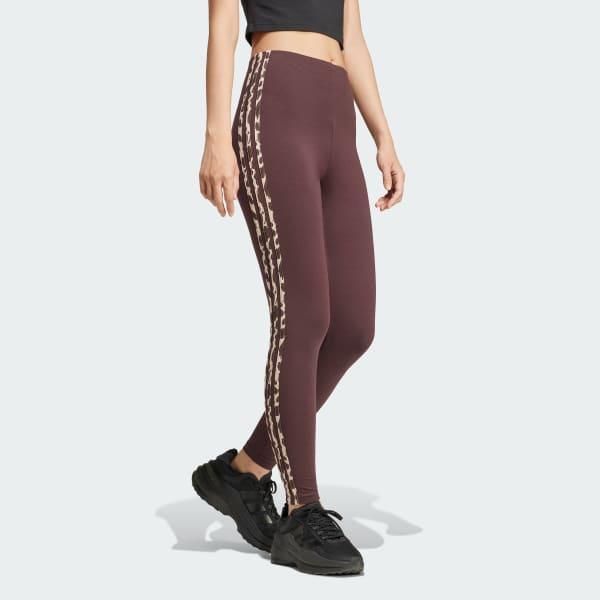 Essentials 3-Stripes Animal Print Leggings Product Image