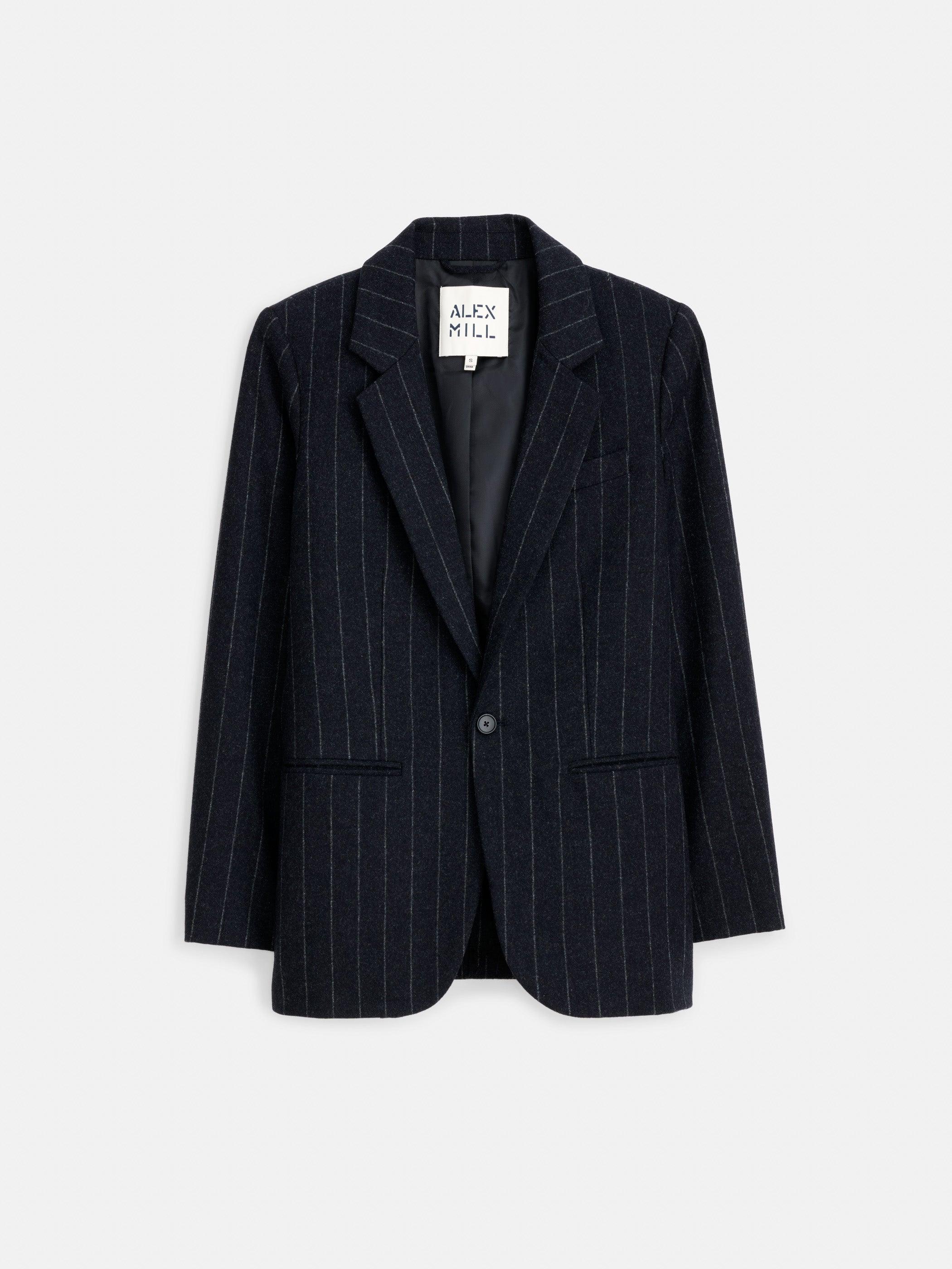 Soho Blazer In Chalk Stripe Wool Female Product Image