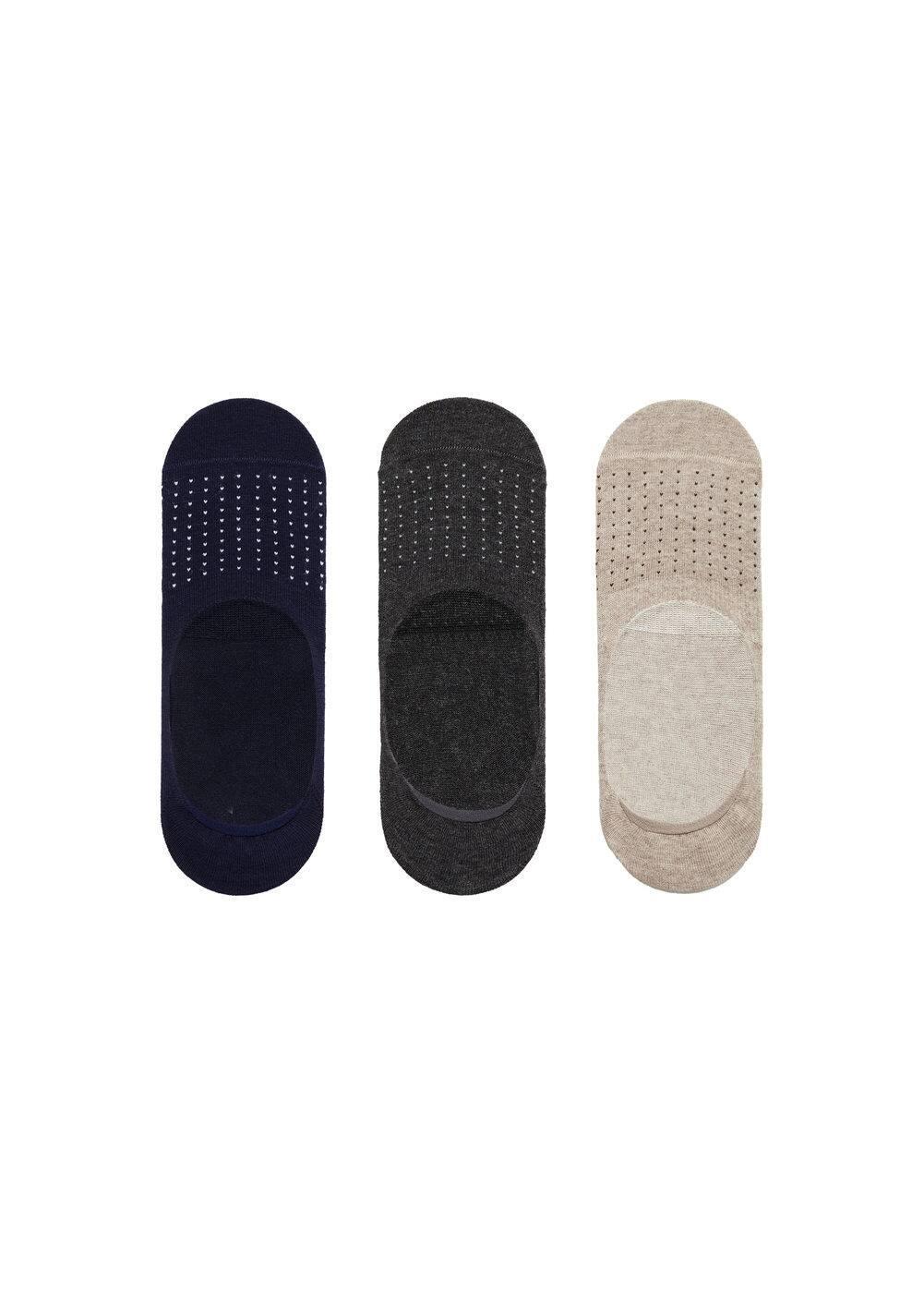 MANGO MAN - 3-pack of polka-dot print socks greyMen Product Image