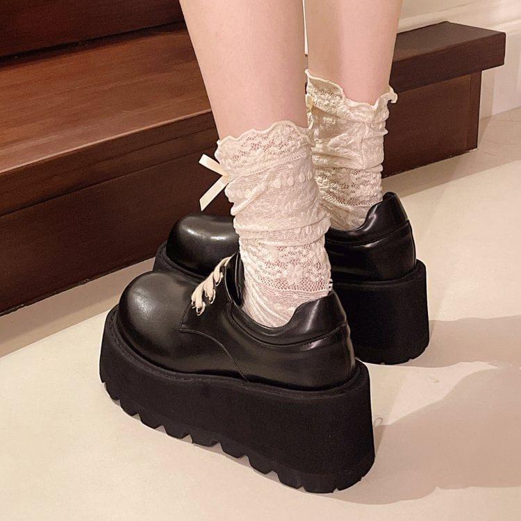 Platform Lace Up Shoes Product Image