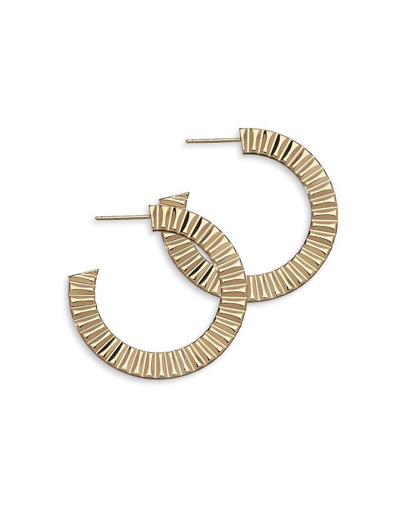 Womens Hannah 18K-Gold-Plated Hoop Earrings Product Image