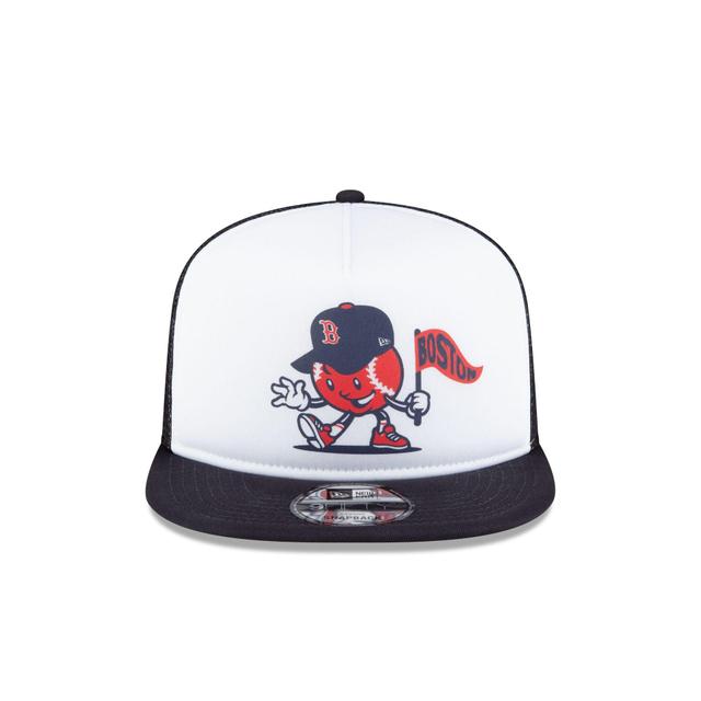 Boston Red Sox Court Sport 9FIFTY A-Frame Trucker Hat Male Product Image