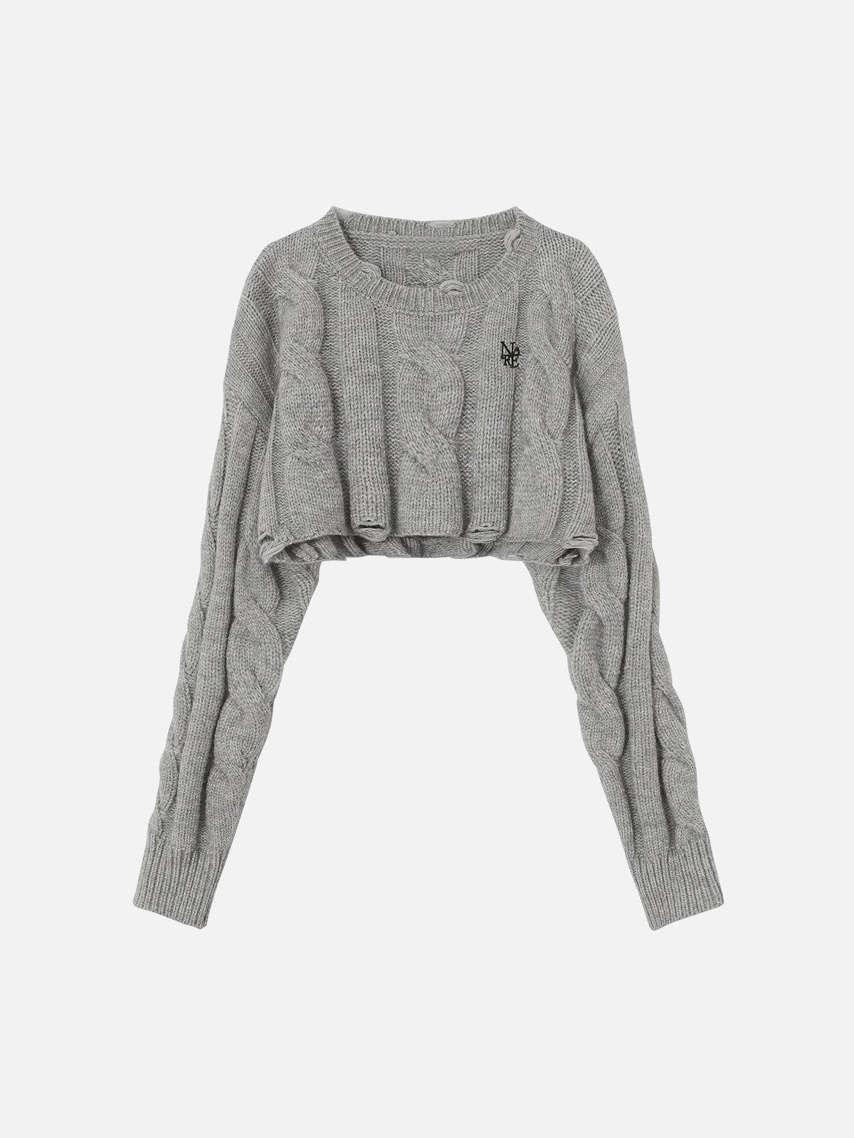 Vintage Basic Crop Sweater Product Image