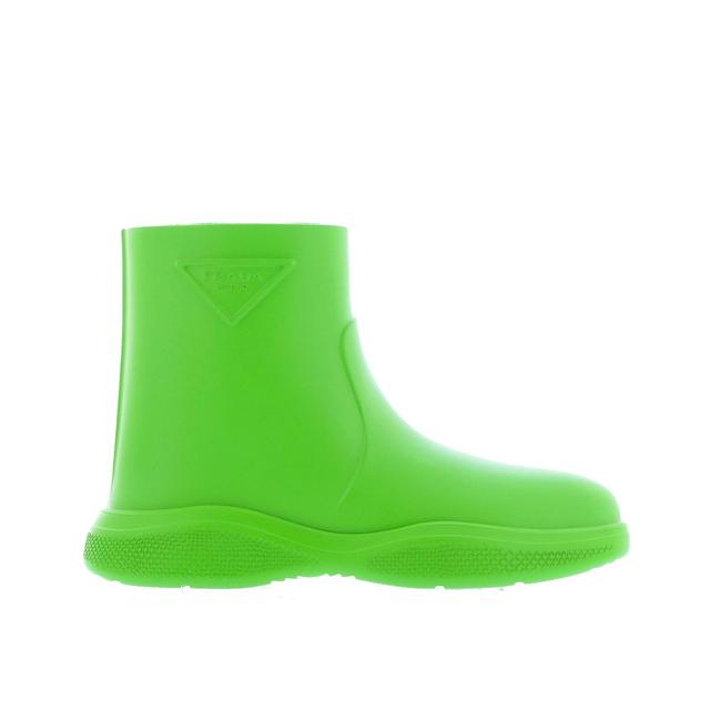 Logo Rubber Boots In Green Product Image