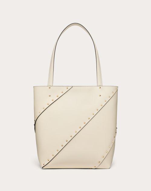 VALENTINO GARAVANI VALENTINO GARAVANI ROCKSTUD WISPY SHOPPING BAG IN CALFSKIN  Product Image