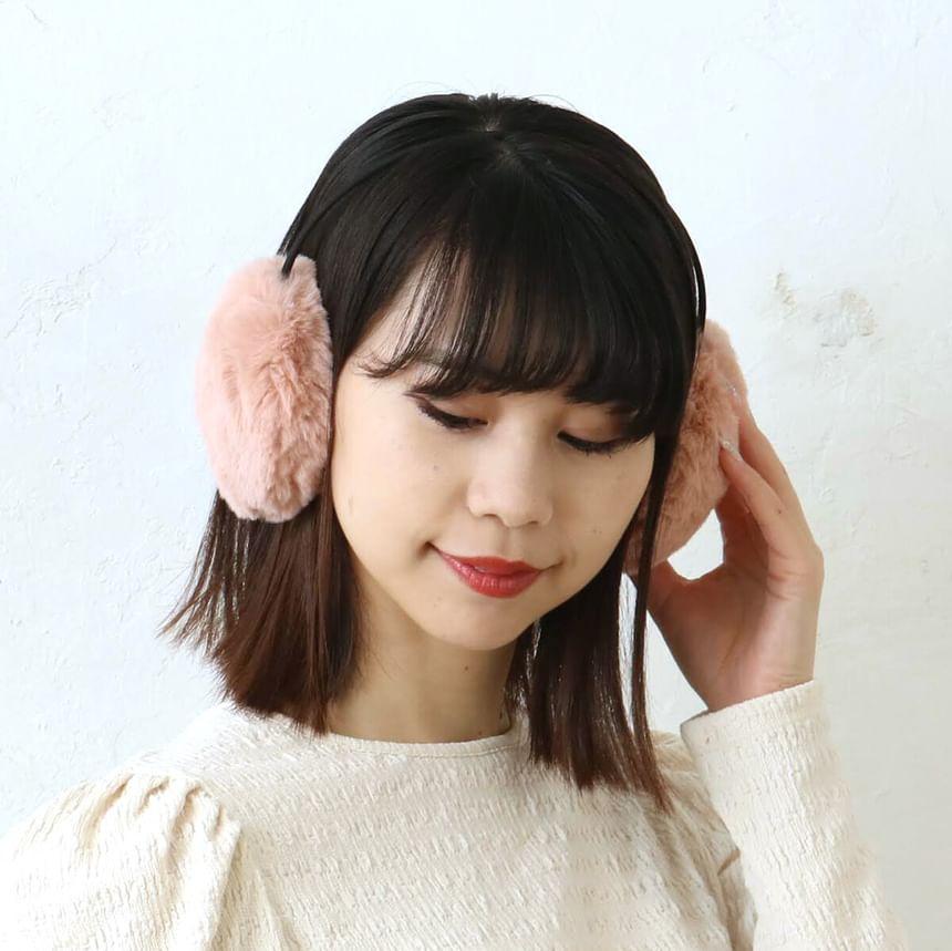 Faux Fur Ear Muffs (Pink) Product Image