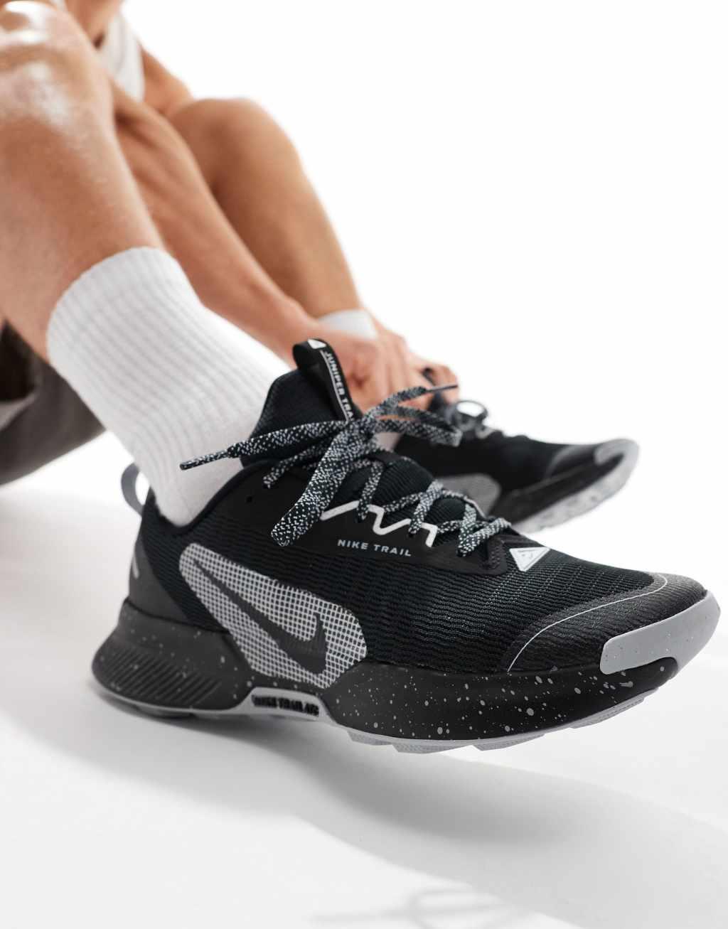 Nike Running Juniper Trail 3 sneakers in black Product Image