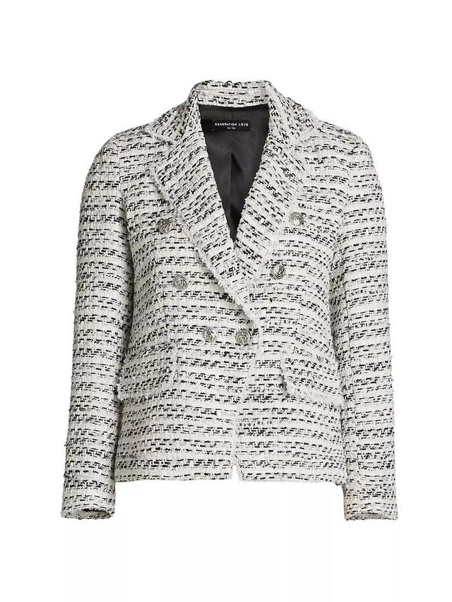 Eliza Metallic Tweed Blazer Product Image