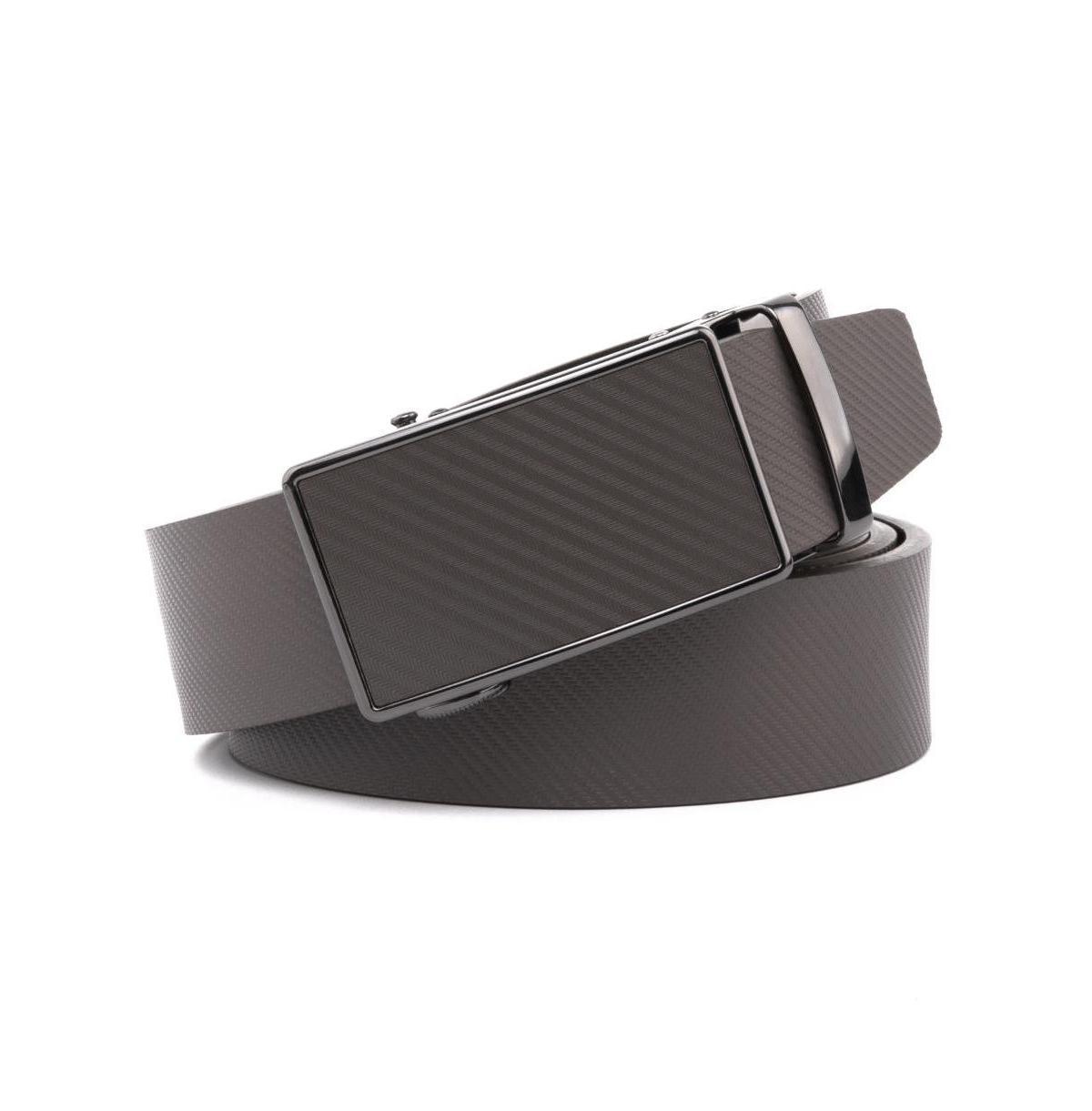 Mens Sliding Buckle Adjustable Leather Ratchet Belt Product Image