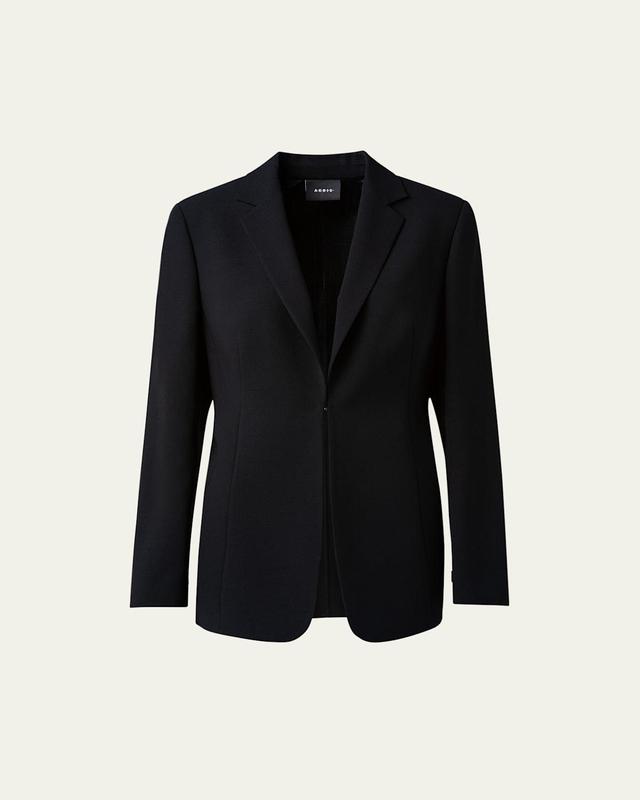 Womens Odette Notch Lapel Wool Blazer Product Image