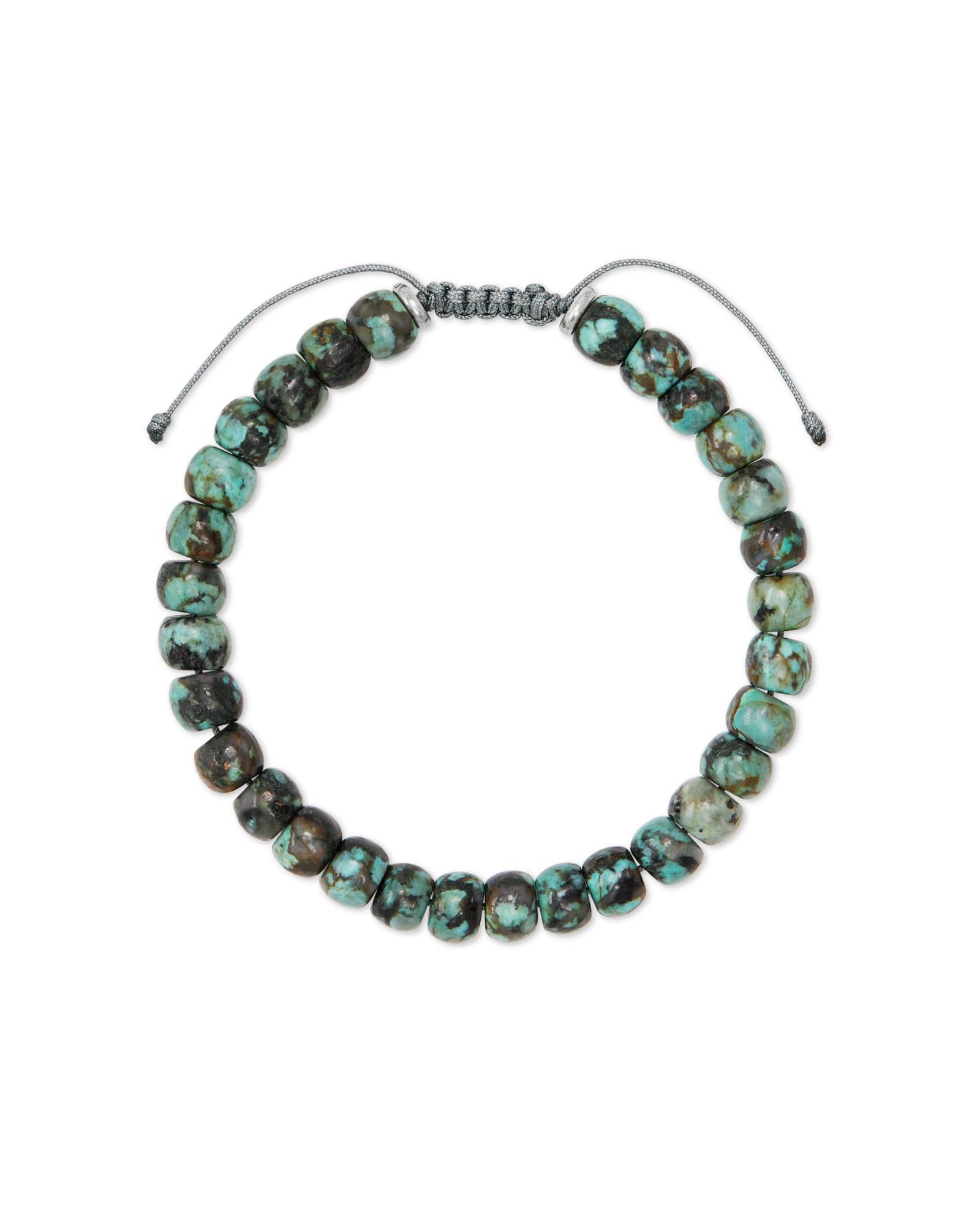 Kendra Scott Cade Oxidized Sterling Silver Bracelet in Turquoise | Jasper Product Image