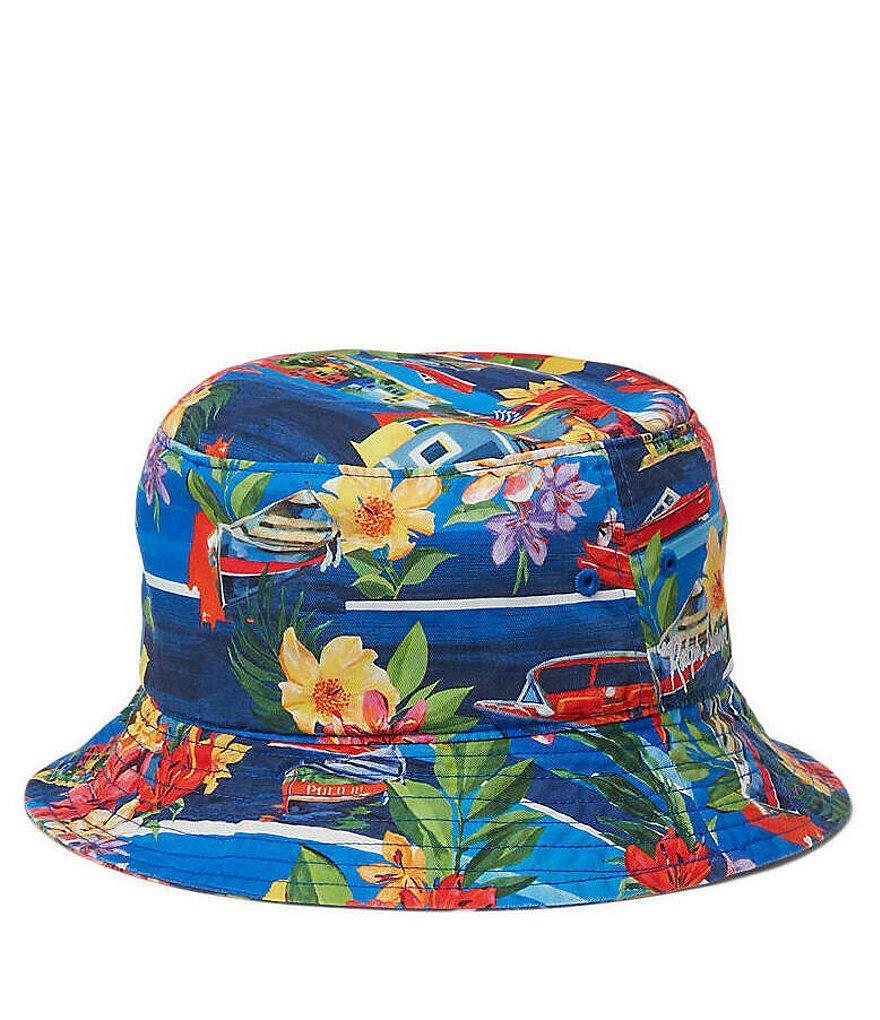 Polo Ralph Lauren Tropical Print Twill Bucket Hat Product Image