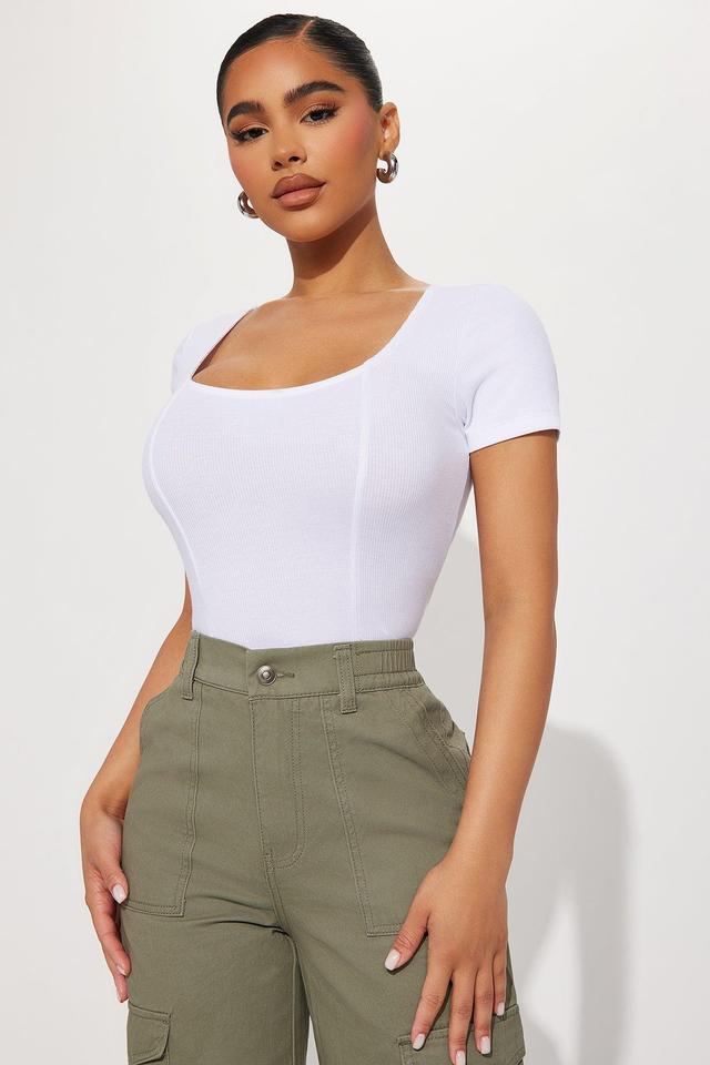 Riley Crop Top - White Product Image