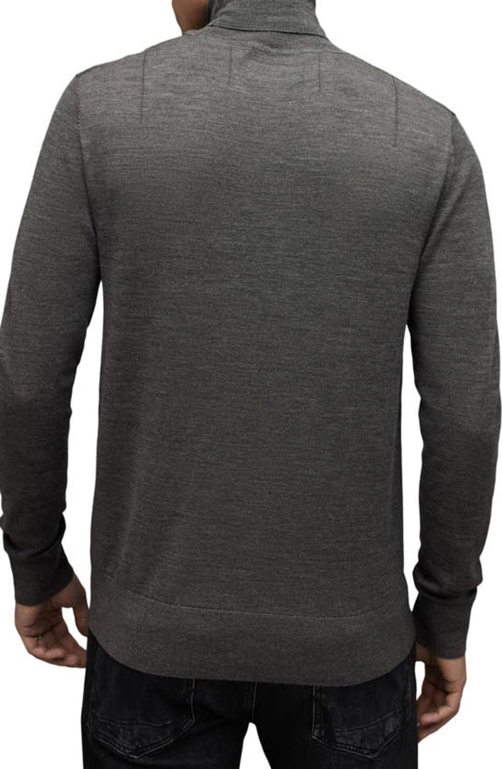 ALLSAINTS Slim Fit Turtleneck Wool Sweater In Monument Grey Product Image