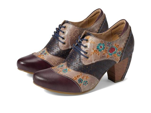 L'Artiste by Spring Step Adelvice-Fleur (Dark Plum Multi) Women's Shoes Product Image