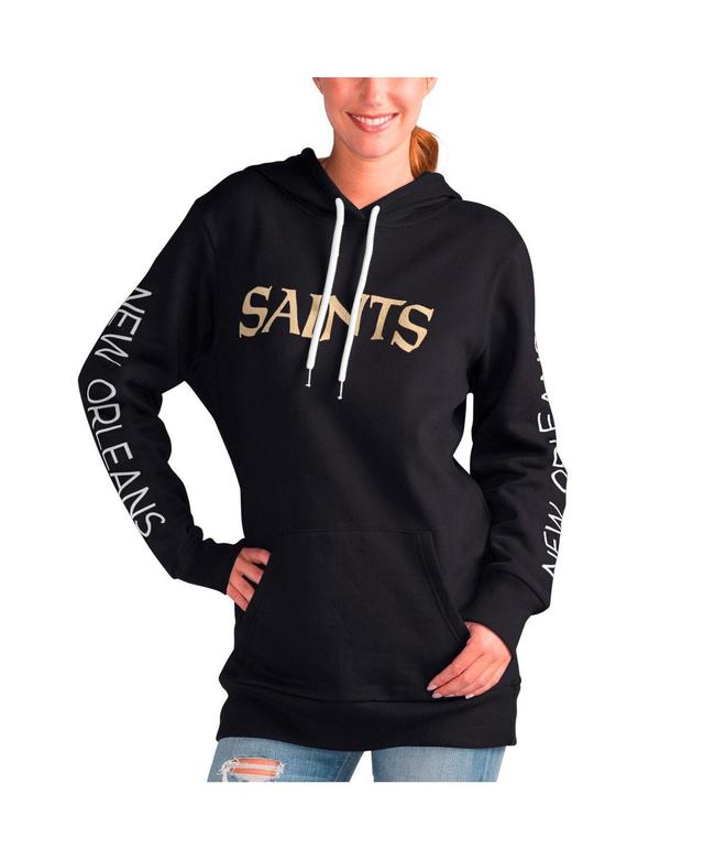 Womens G-iii 4Her by Carl Banks Black New Orleans Saints Extra Inning Pullover Hoodie Product Image