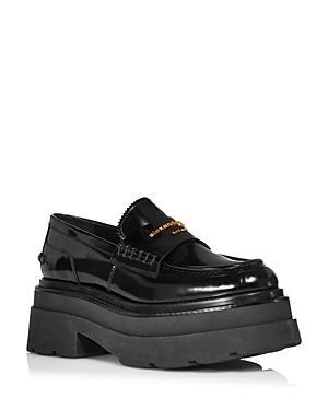 Womens Carter Leather Platform Loafers Product Image