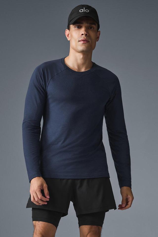 Triumph Long Sleeve Tee - Navy Male Product Image