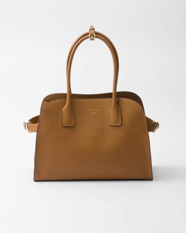 Medium leather tote bag Product Image