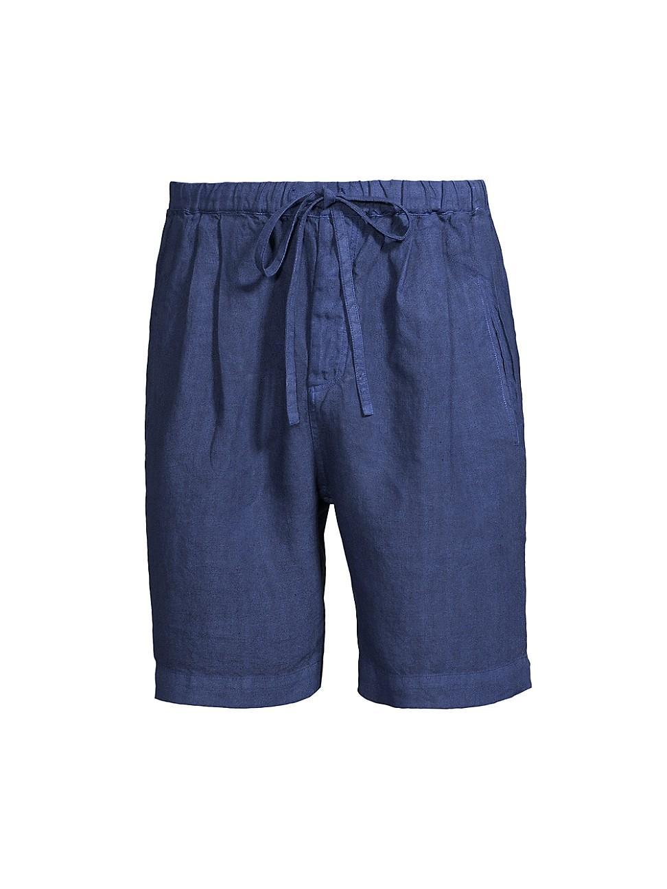 Mens Pleated Drawstring Shorts Product Image