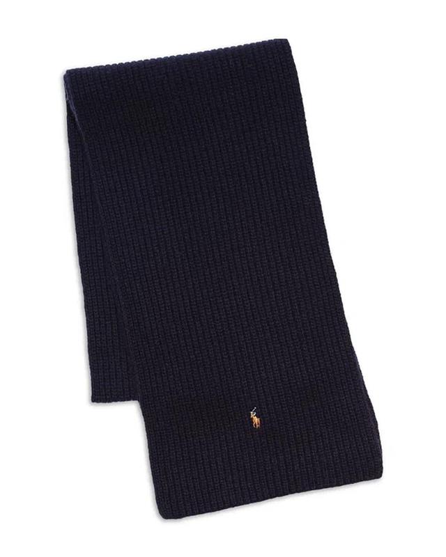 POLO RALPH LAUREN Signature Knit Scarf In Classic Navy Product Image