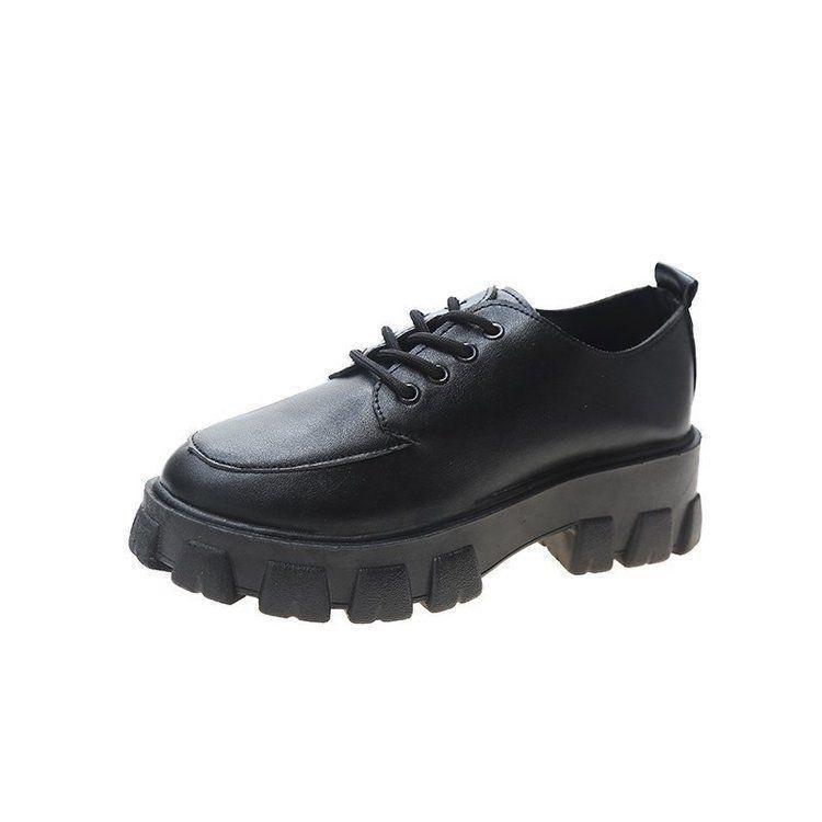 Plain Platform Chunky Heel Oxfords Product Image