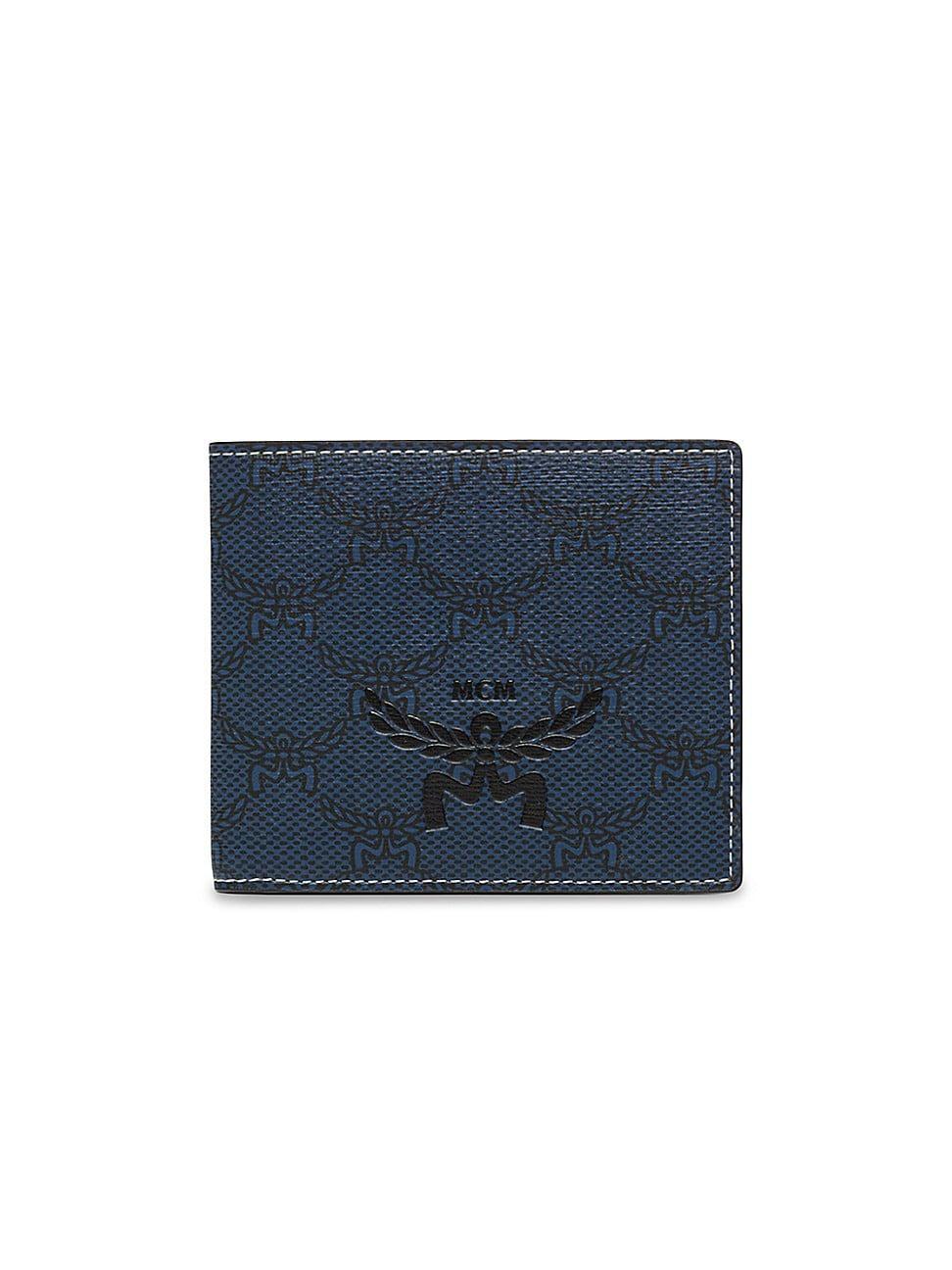 Mens Lauretos Small Coated Canvas Bi-Fold Wallet Product Image