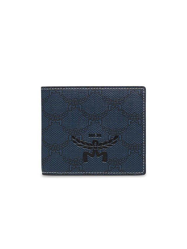 Mens Lauretos Small Coated Canvas Bi-Fold Wallet Product Image