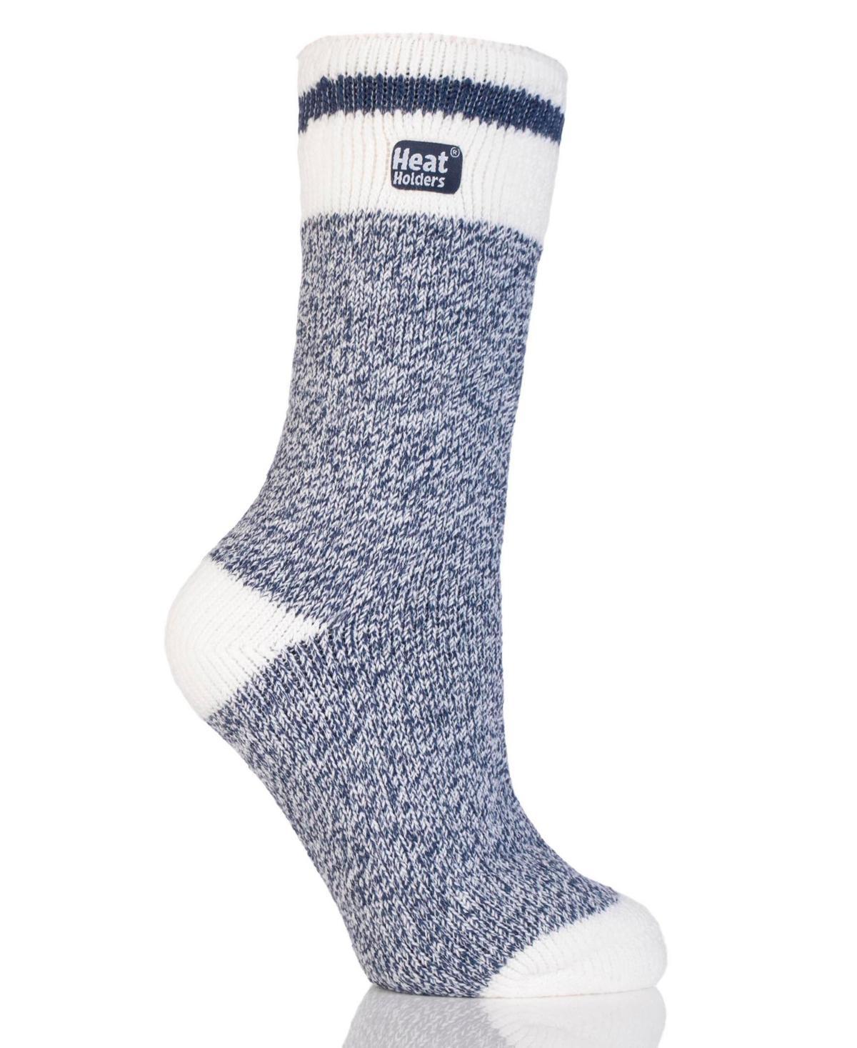 Heat Holders Womens Snowdrop Cream Block Twist Crew Socks Product Image