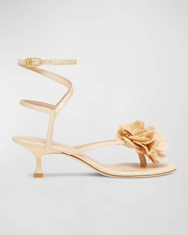 Belize Flower Thong Ankle-Strap Sandals Product Image