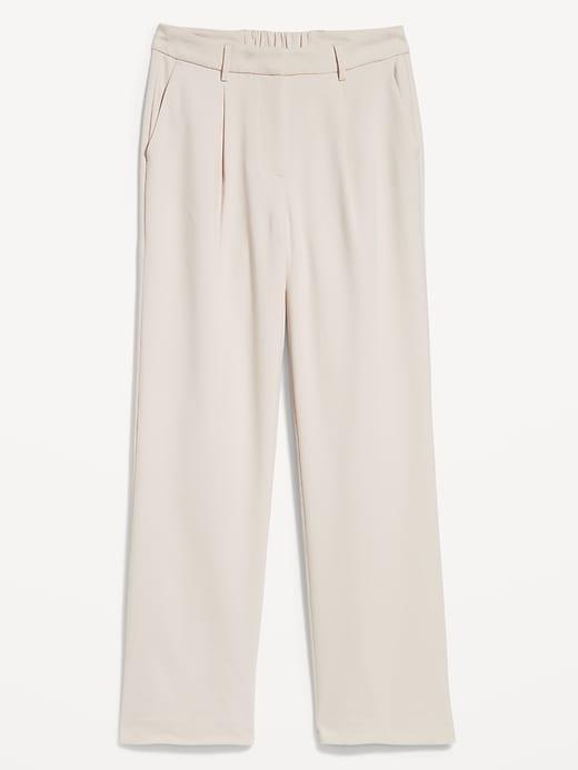 Extra High-Waisted Taylor Wide-Leg Trouser Pants Product Image