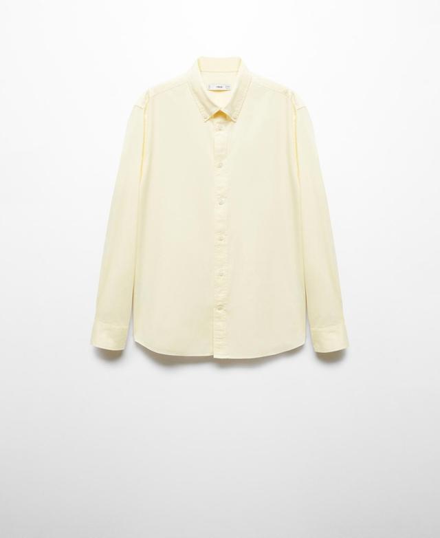 Mango Mens 100% Cotton Regular-Fit Shirt Product Image