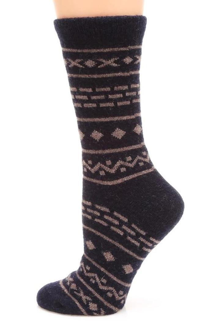 Women's Aztec Wool Blend Crew Socks Female Product Image