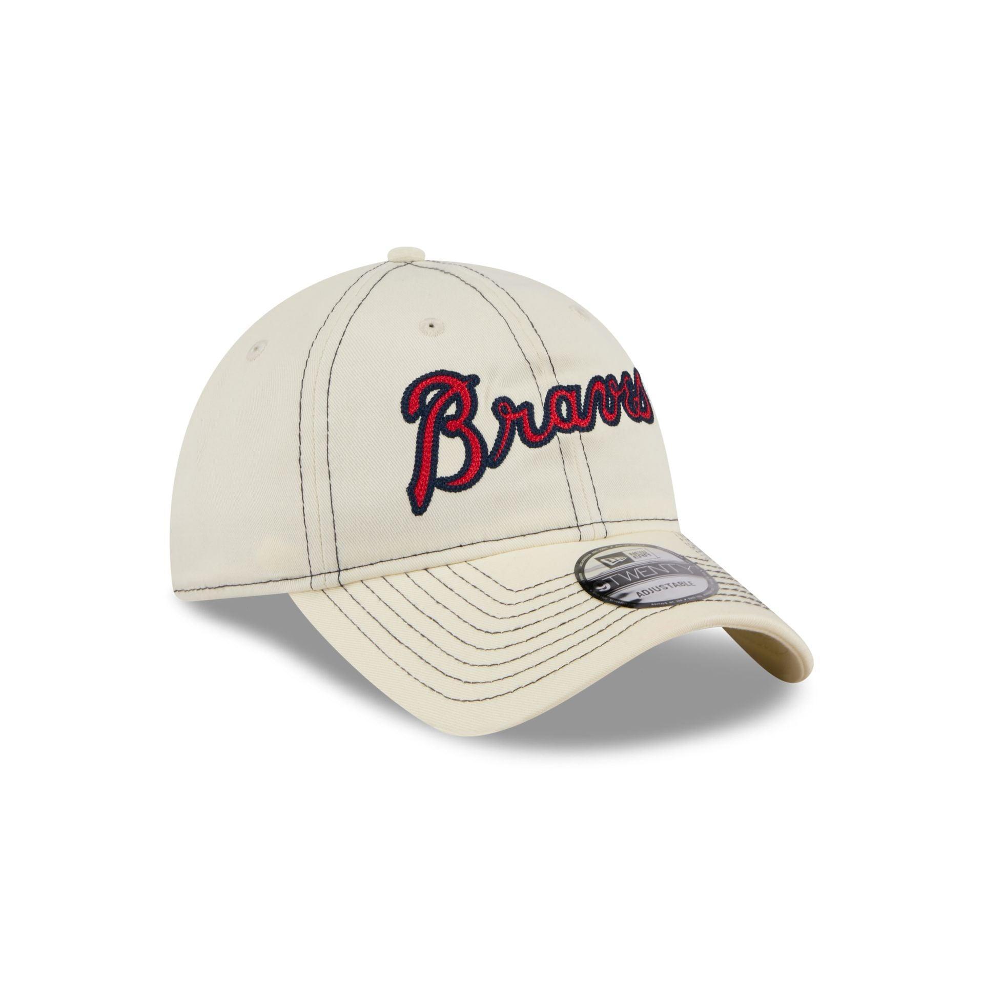 Atlanta Braves Team Stitch 9TWENTY Adjustable Hat Male Product Image