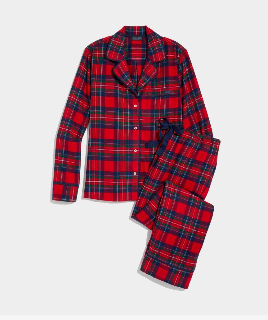 Women's Flannel Pajama Set Product Image