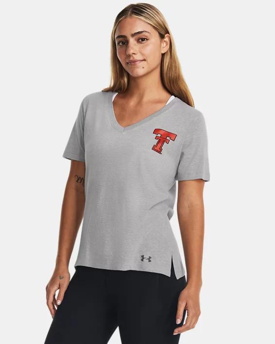 Women's UA Performance Cotton Collegiate V-Neck Product Image