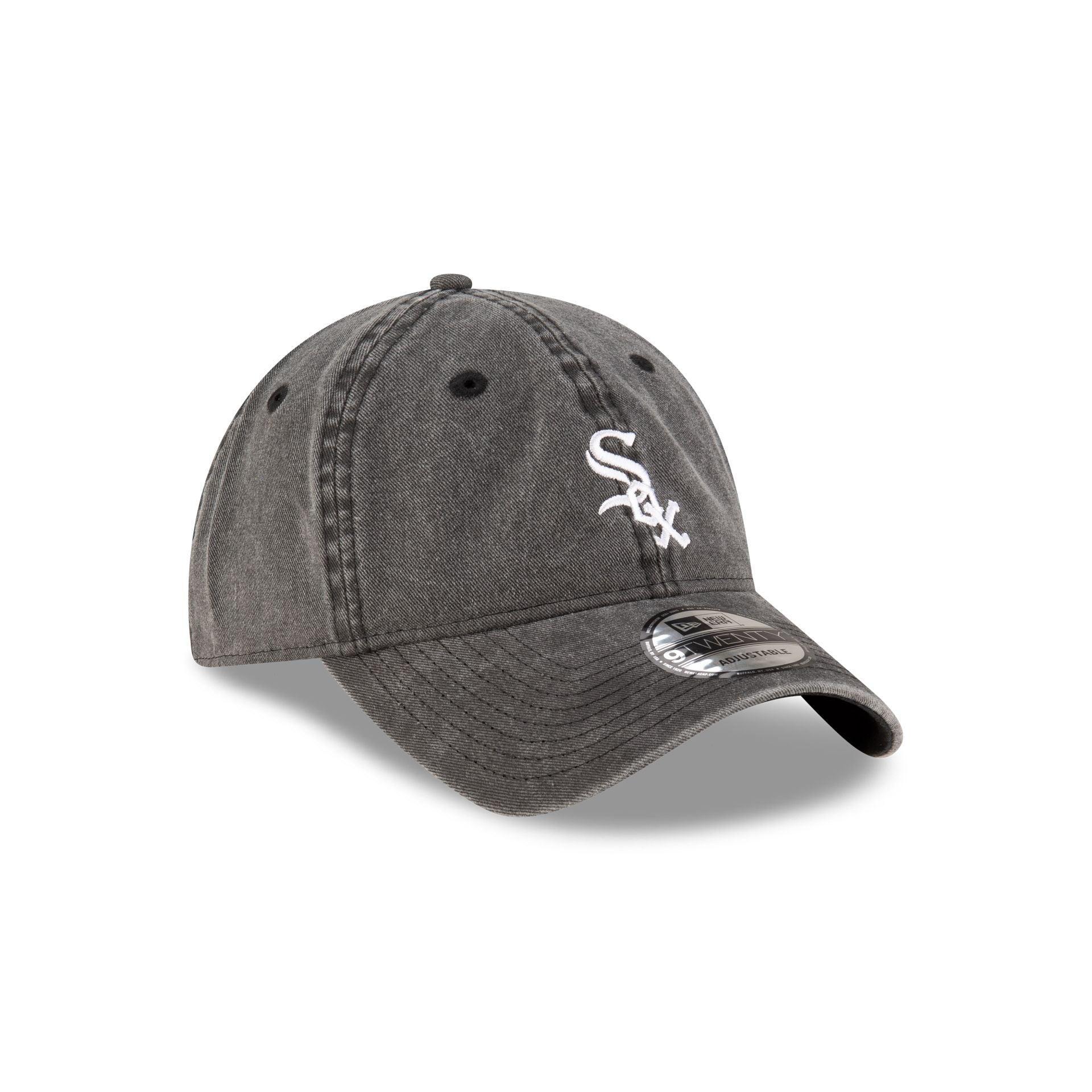 Chicago White Sox Acid Wash Black 9TWENTY Adjustable Hat Male Product Image