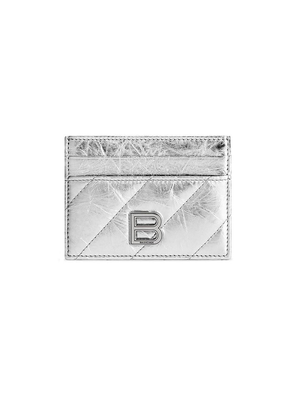 Crush Card Holder Metallized Quilted Product Image