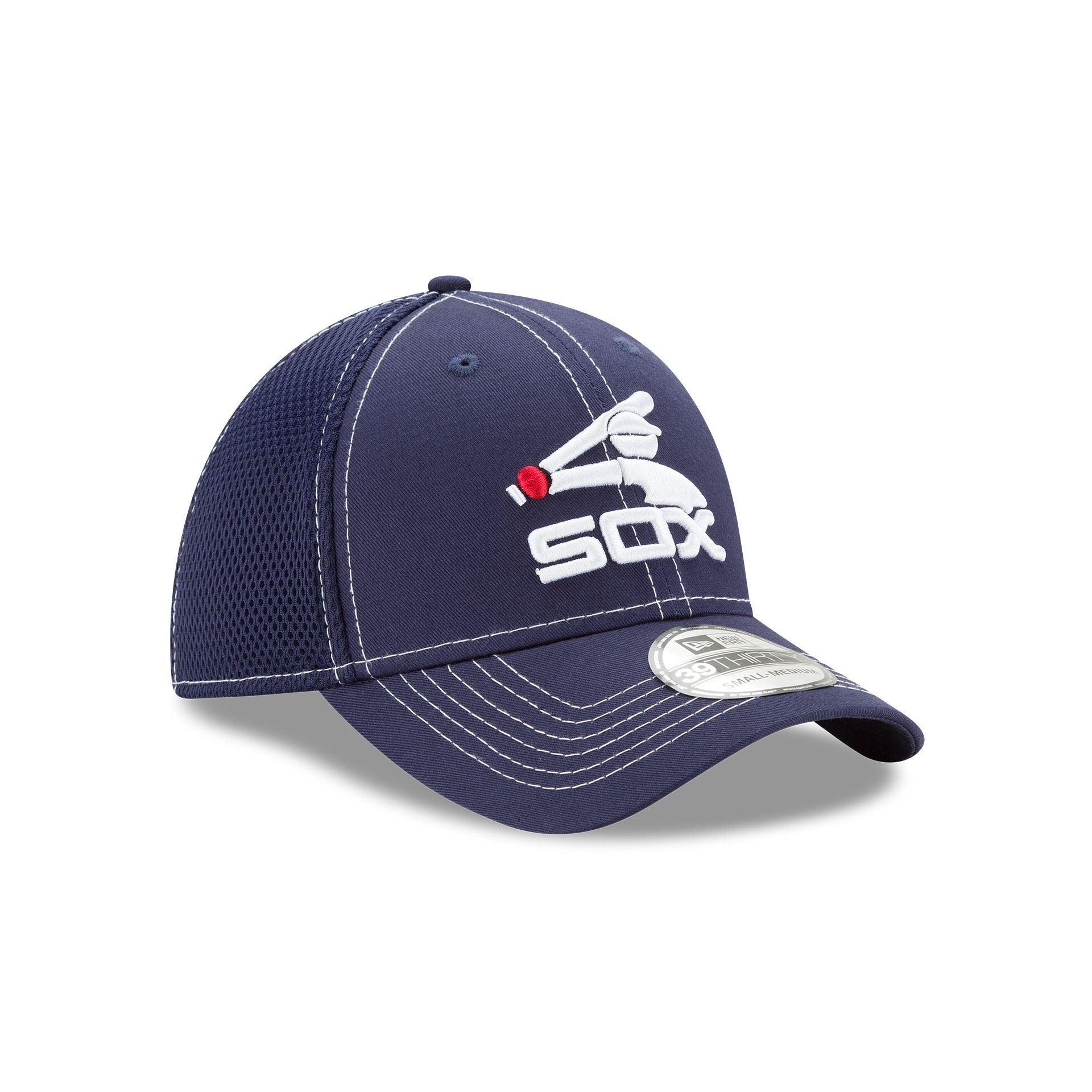 Chicago White Sox NEO Navy 39THIRTY Stretch Fit Hat Male Product Image