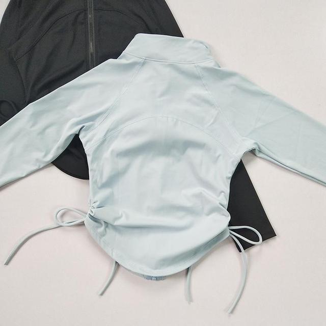 Stand Collar Drawstring Hem Sport Jacket Product Image