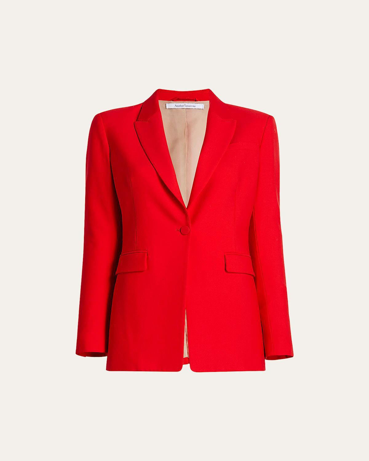 Womens Core Single-Breasted Merino Wool Jacket Product Image