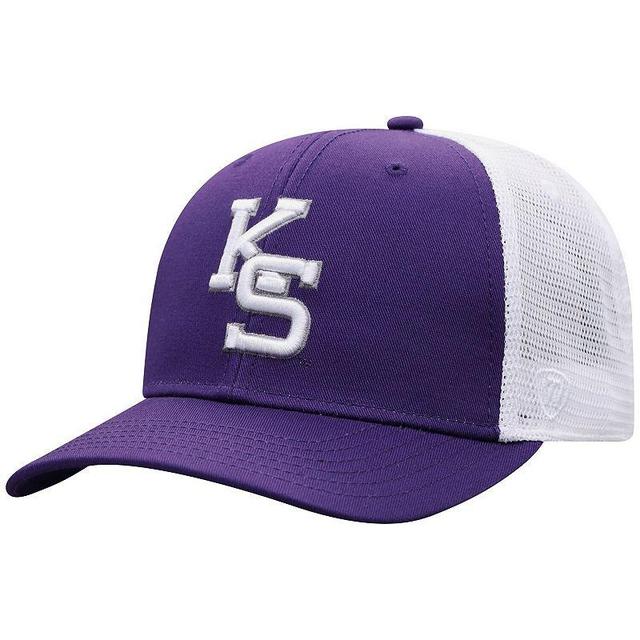 Mens Top of the World /White Kansas State Wildcats Trucker Snapback Hat Product Image