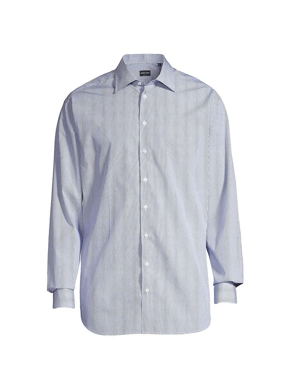 Mens Micro Plaid Dress Shirt Product Image