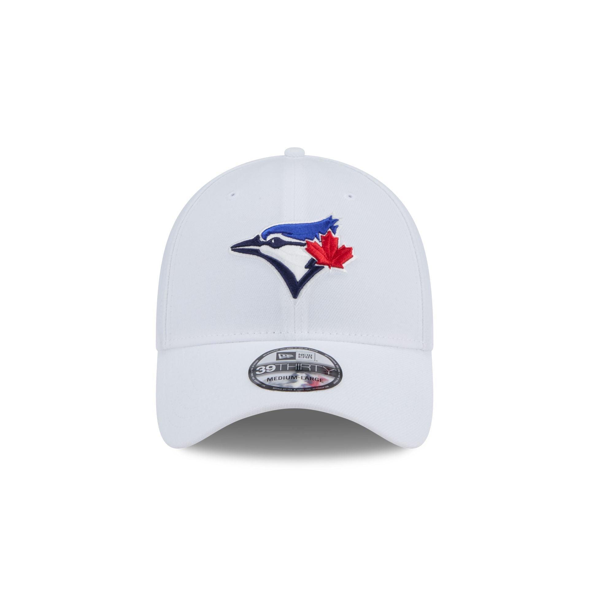 Toronto Blue Jays Optic White 39THIRTY Stretch Fit Hat Male Product Image