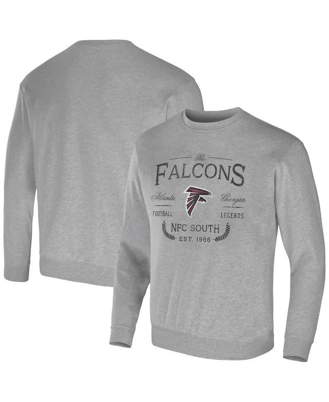 Mens NFL x Darius Rucker Collection by Fanatics Heather Gray Atlanta Falcons Pullover Sweatshirt Grey Product Image